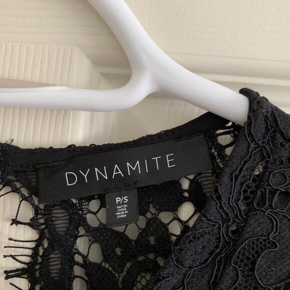 Dynamite Black Lace Romper - Picture 4 of 7